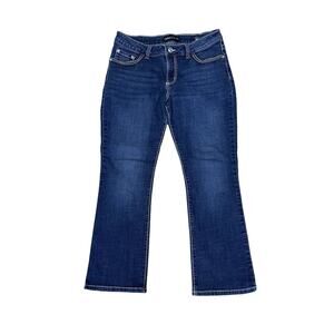 Lee Jeans Platinum Label Bootcut Rhinestones Mid-Rise Women’s (32x27) Blue Denim